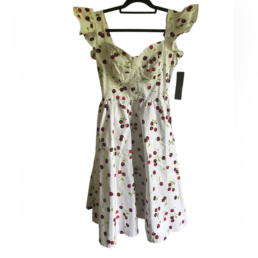 NWT Stop Staring cherries pinup rockabilly fit & flare dress